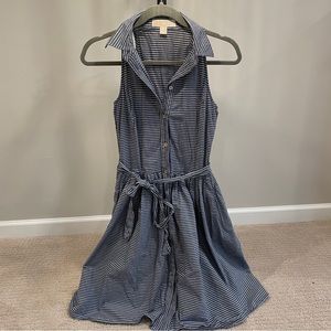 Michael Kors Sleeveless Button-Up Dress